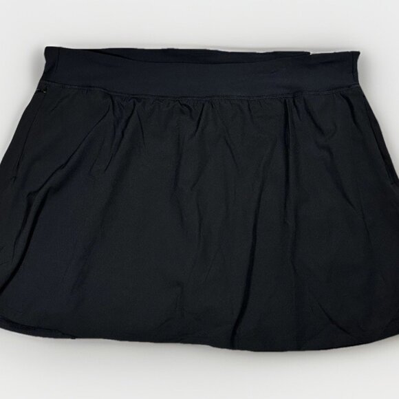 Old Navy Activewear Skort Womens 2XL Black Stretchtech Dry Quick Zip Pockets - Picture 1 of 14